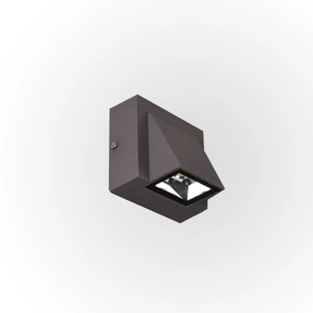 Lampada da parete per esterni a LED moderna in metallo nero