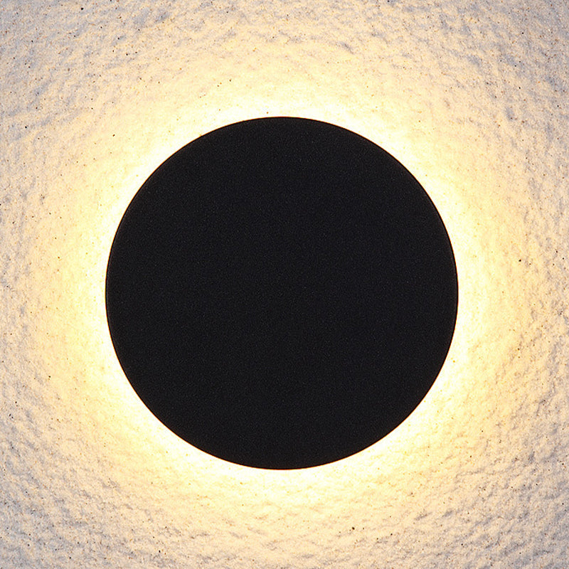 Lampada da parete per esterni LED minimalista tonda e quadrata nera e bianca