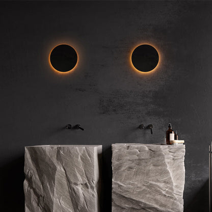 Lampada da parete per esterni LED minimalista tonda e quadrata nera e bianca