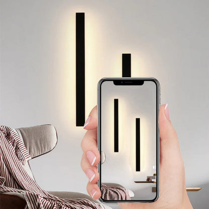 Lampada da parete per esterni LED nera con sensore di movimento