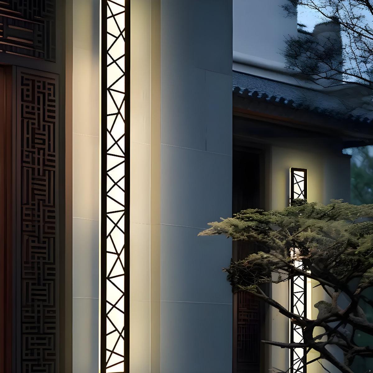 Lampada da parete per esterni moderna a barra LED per patio e giardino