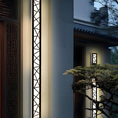 Lampada da parete per esterni moderna a barra LED per patio e giardino