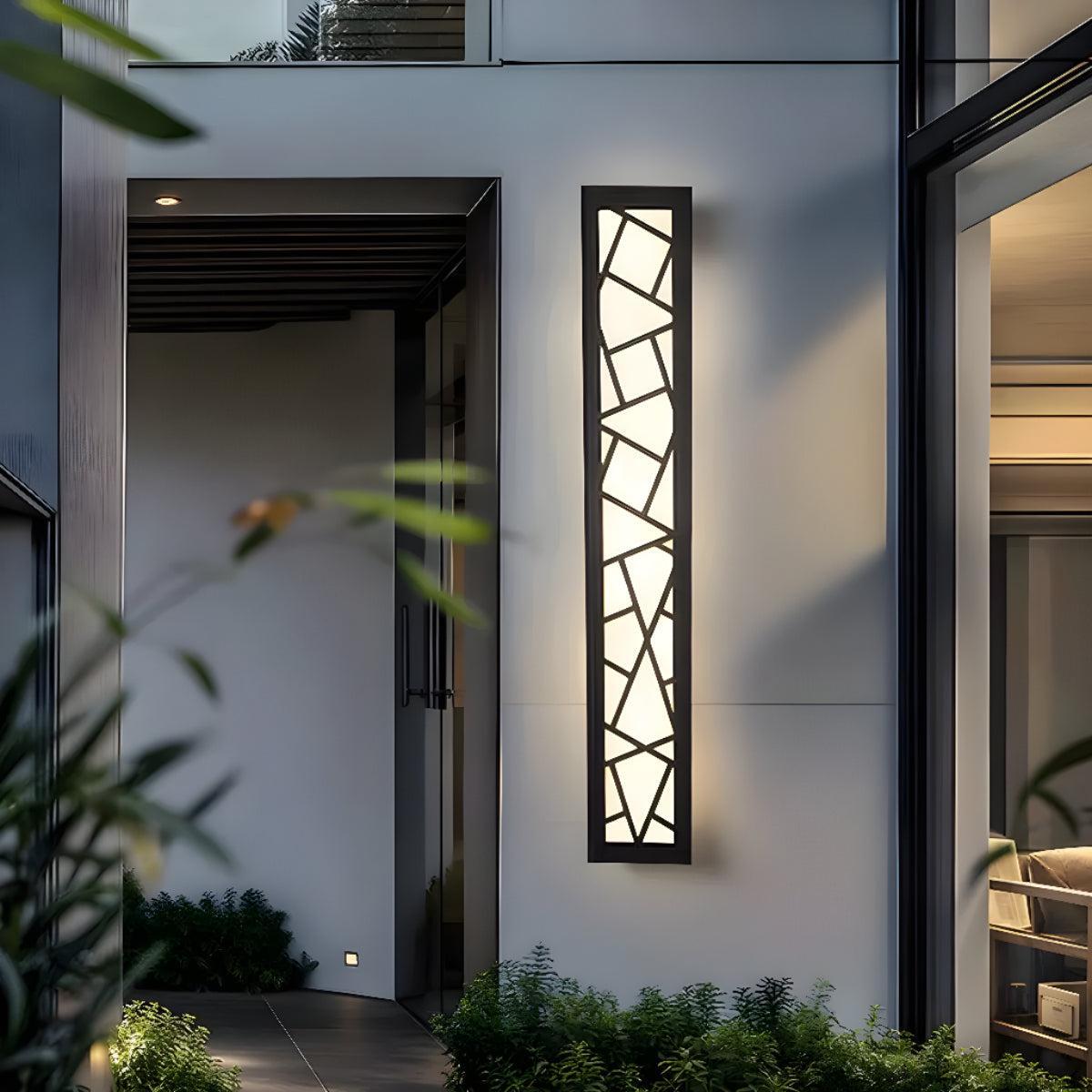Lampada da parete per esterni moderna a barra LED per patio e giardino
