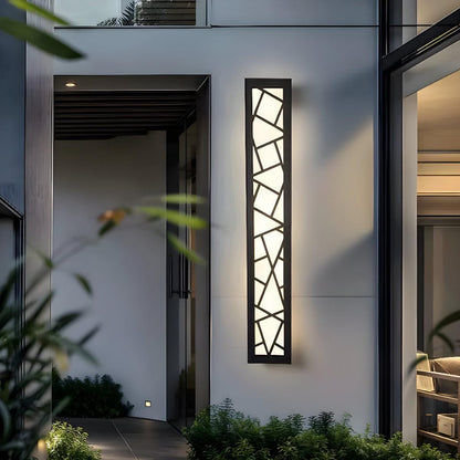 Lampada da parete per esterni moderna a barra LED per patio e giardino