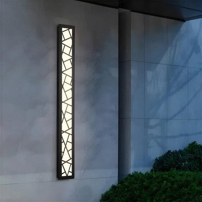 Lampada da parete per esterni moderna a barra LED per patio e giardino
