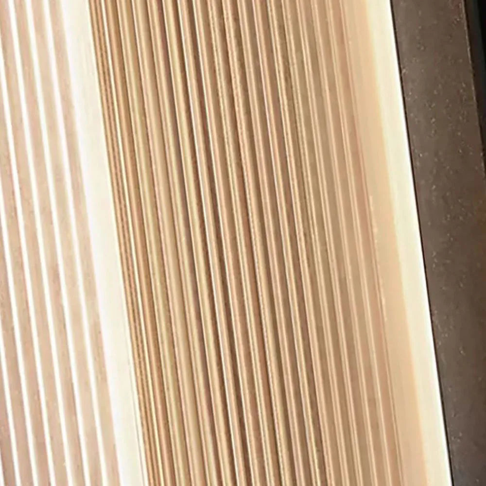 Lampada da parete per esterni rettangolare nera in acrilico rigato, moderna da giardino e portico