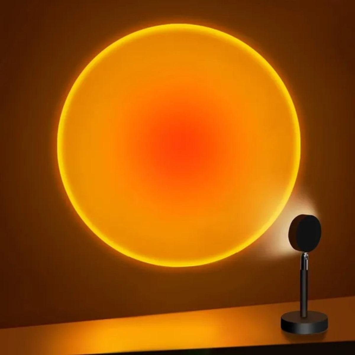 Lampada da tavolo effetto tramonto per luce d'atmosfera