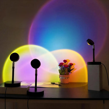 Lampada da tavolo effetto tramonto per luce d'atmosfera