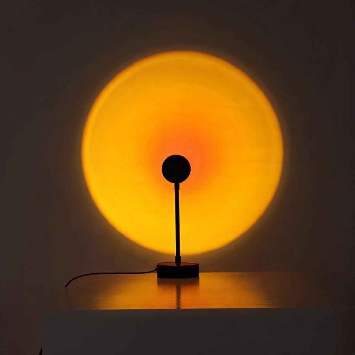 Lampada da tavolo effetto tramonto per luce d'atmosfera