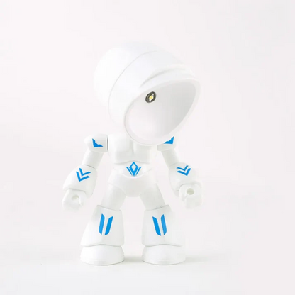 Lampada da tavolo LED a forma di robot, senza fili a batteria
