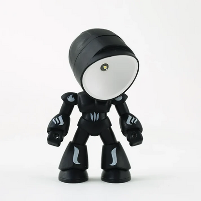 Lampada da tavolo LED a forma di robot, senza fili a batteria
