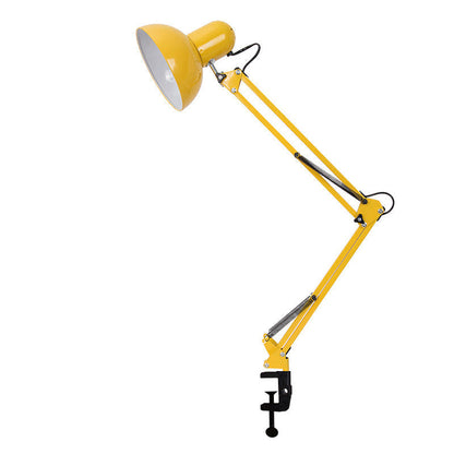 Lampada da tavolo LED moderna in metallo con braccio regolabile e morsetto