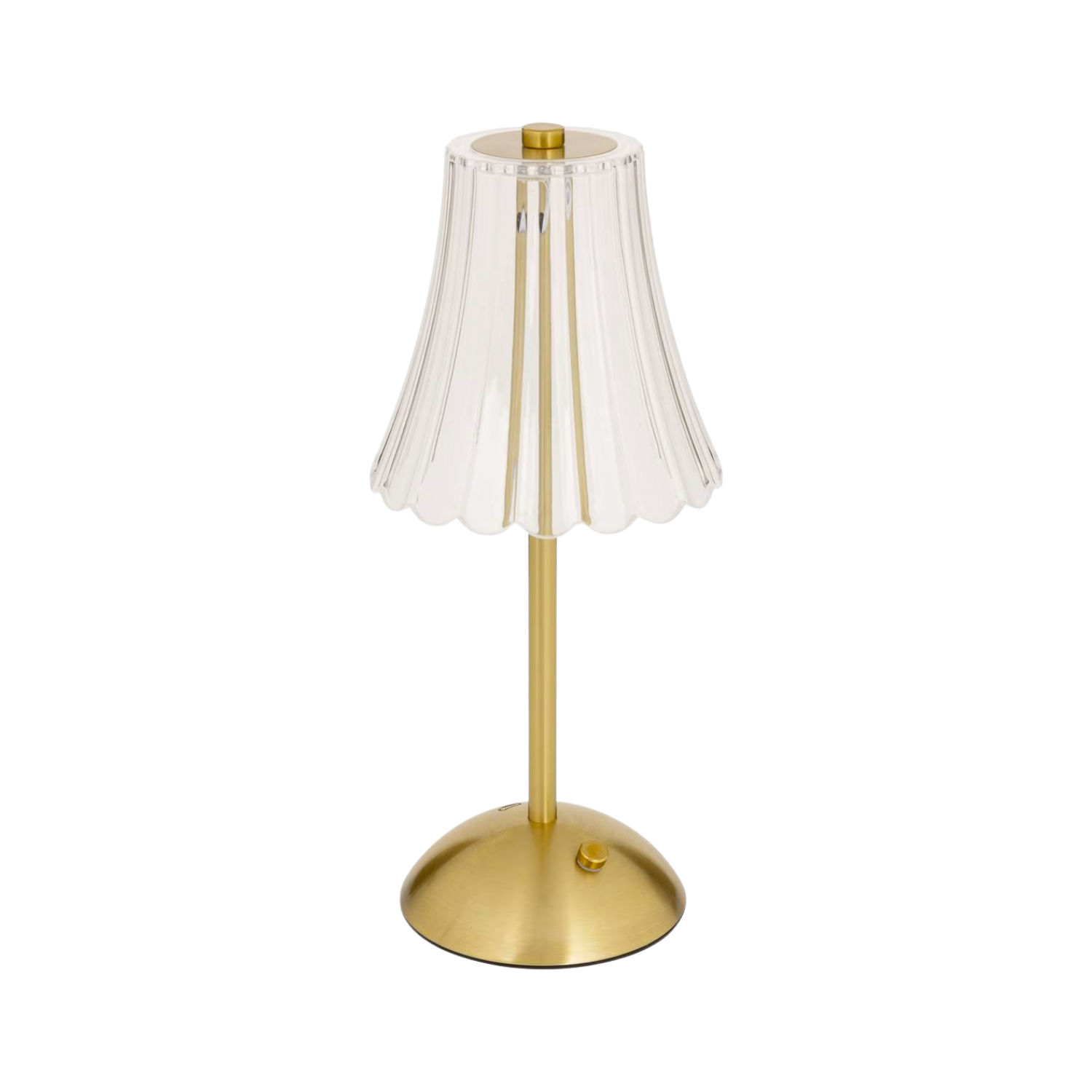 Lampada da tavolo LED senza fili effetto cristallo oro, ricaricabile USB con controllo touch