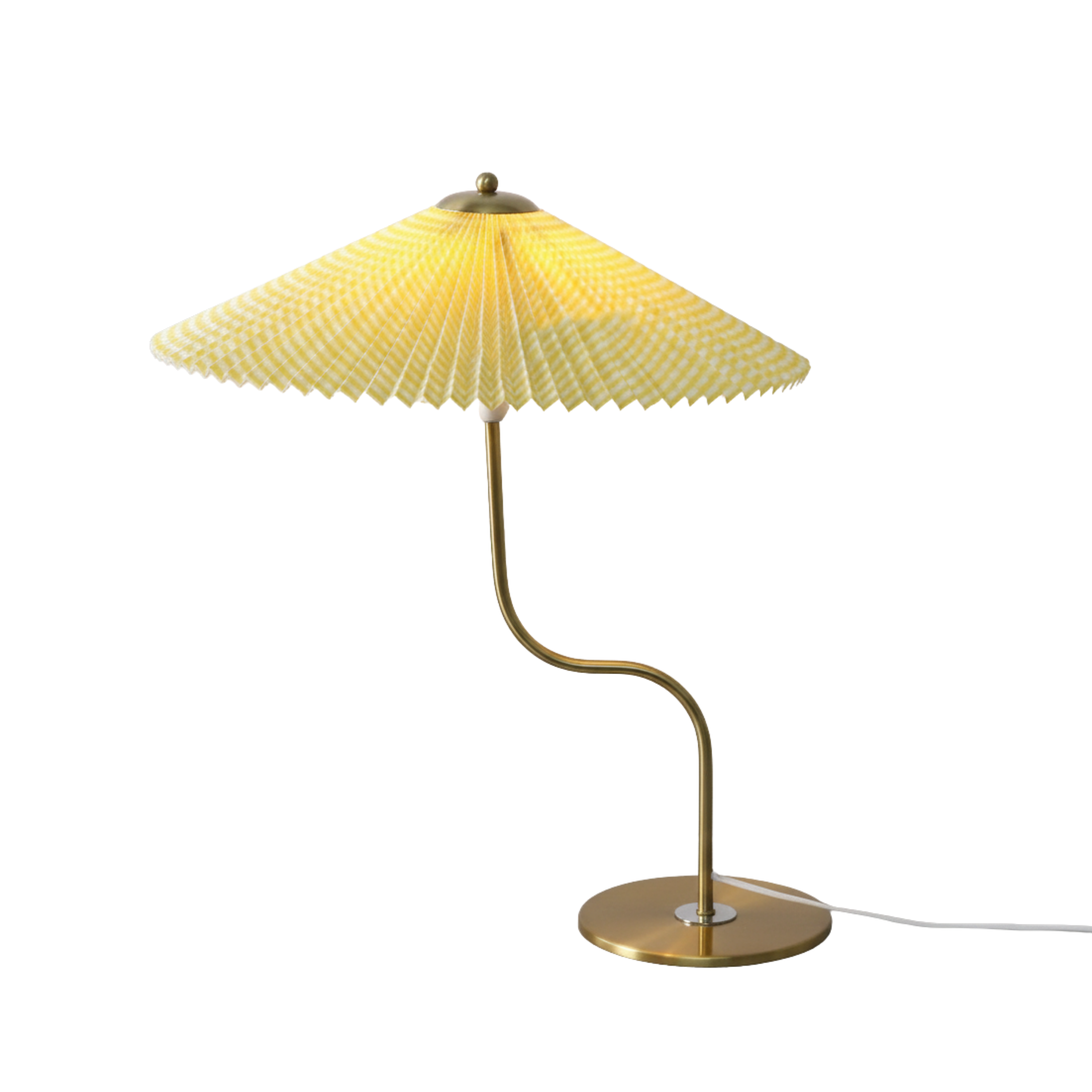 Lampada da tavolo retrò dimmerabile con paralume plissettato a ombrello e controllo touch