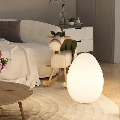 Lampada da terra a forma di uovo moderna e dimmerabile