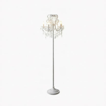 Lampada da terra in cristallo per soggiorno con design a piantana