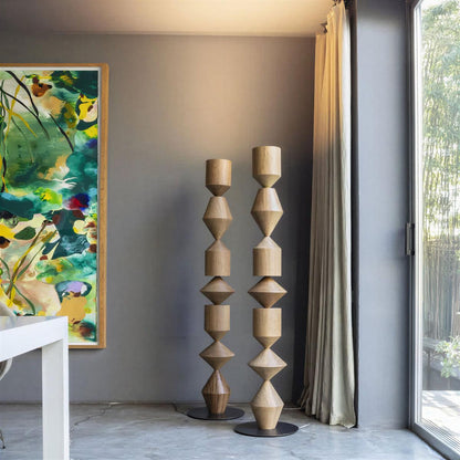 Lampada da terra moderna scultorea a luce indiretta
