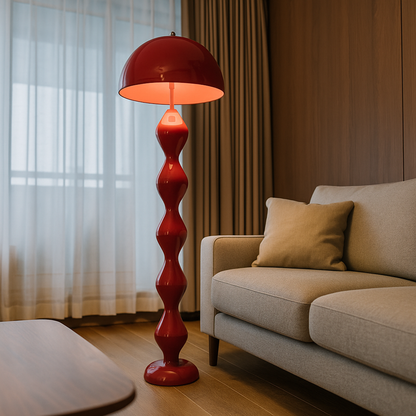 Lampada da terra slim moderna in metallo stile scandinavo