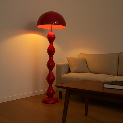 Lampada da terra slim moderna in metallo stile scandinavo