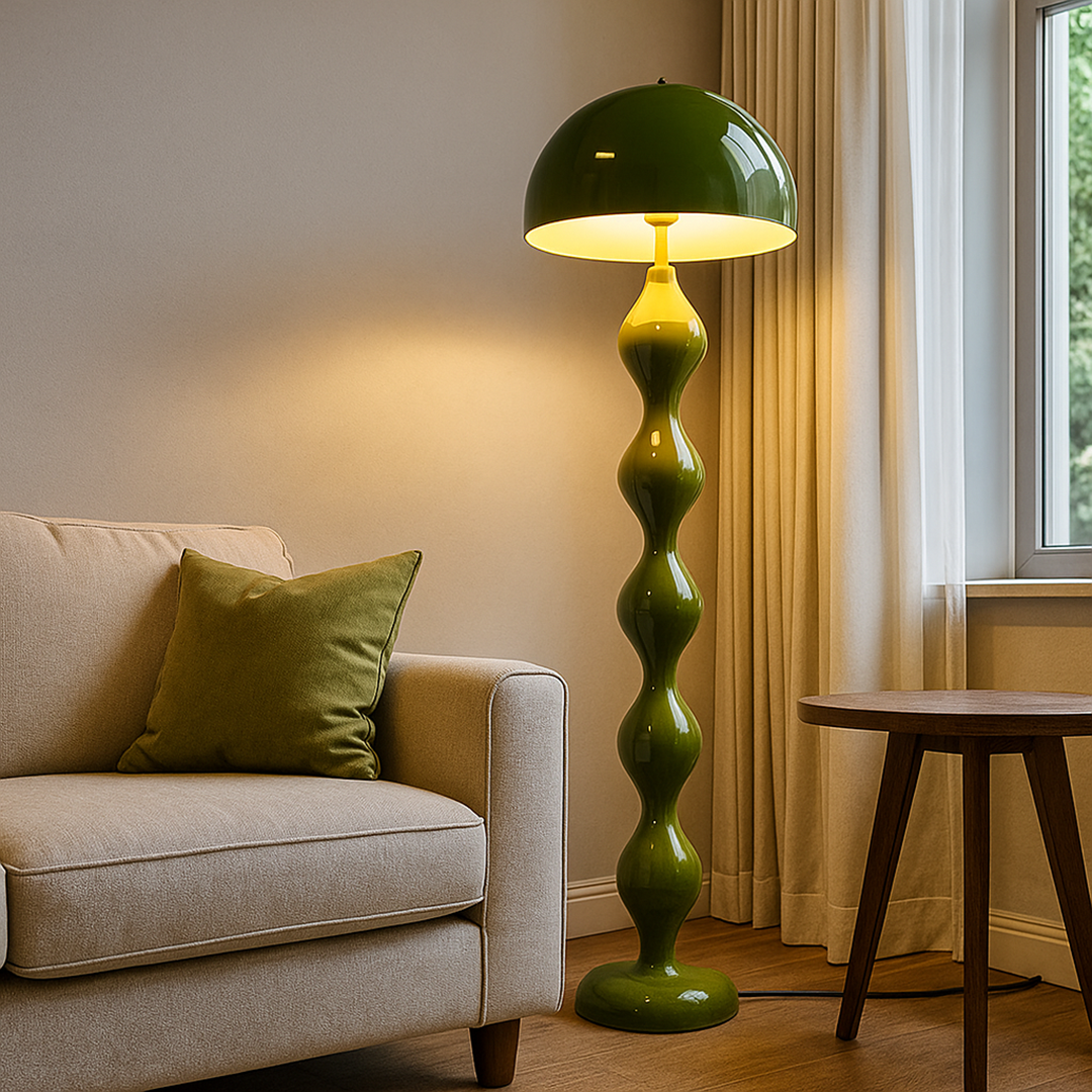 Lampada da terra slim moderna in metallo stile scandinavo