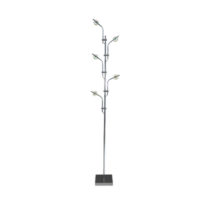 Lampada da terra sunset a LED con cinque teste proiettore e filtri colorati