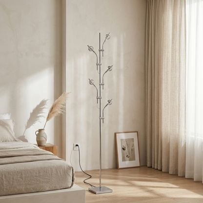 Lampada da terra sunset a LED con cinque teste proiettore e filtri colorati