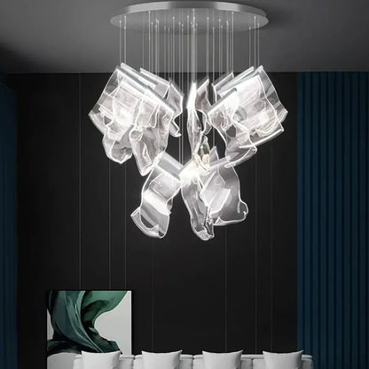Lampadario a sospensione Jonas in stile postmoderno per scale