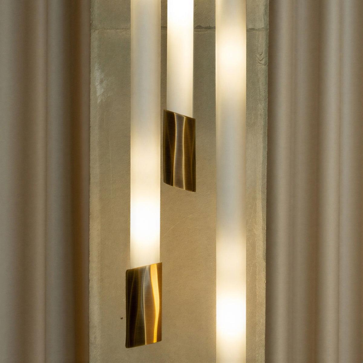Lampadario a sospensione moderno per scale dimmerabile con design a tubo verticale