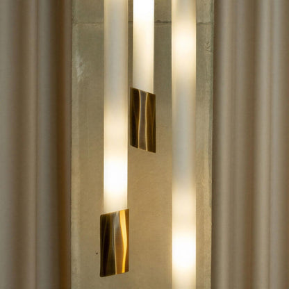 Lampadario a sospensione moderno per scale dimmerabile con design a tubo verticale
