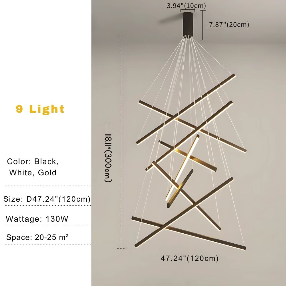 Lampadario contemporaneo da ingresso Cora