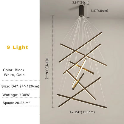 Lampadario contemporaneo da ingresso Cora