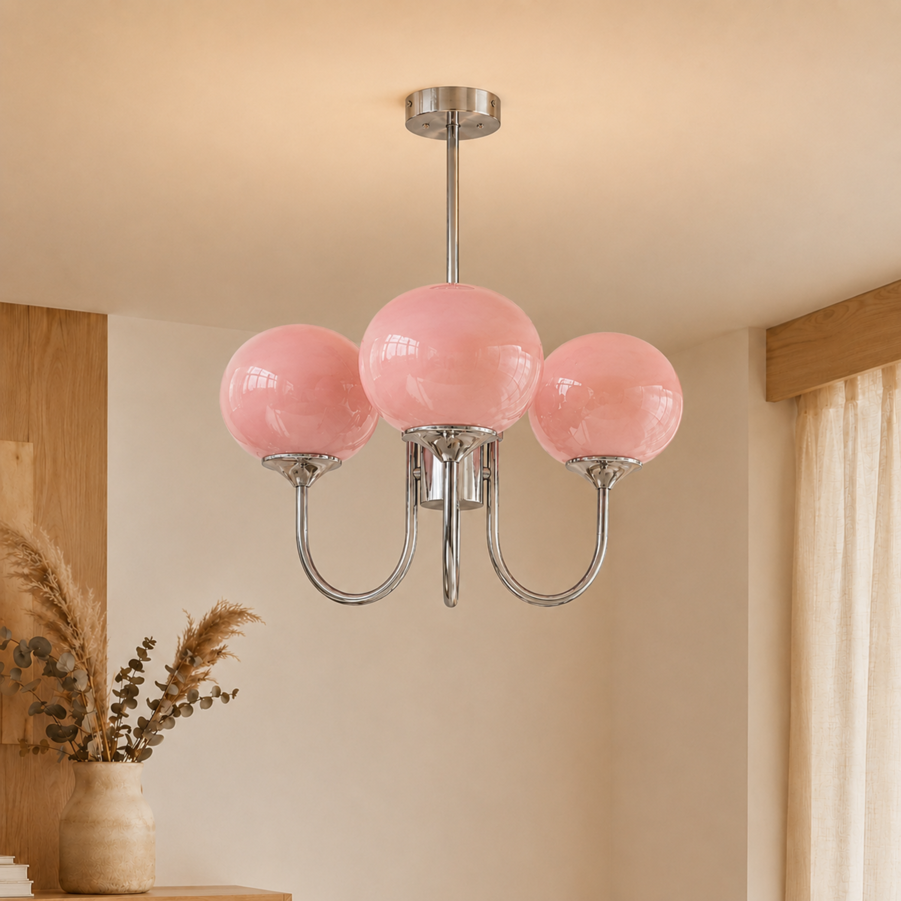 Lampadario da soffitto a globi in vetro