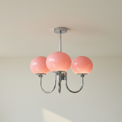 Lampadario da soffitto a globi in vetro