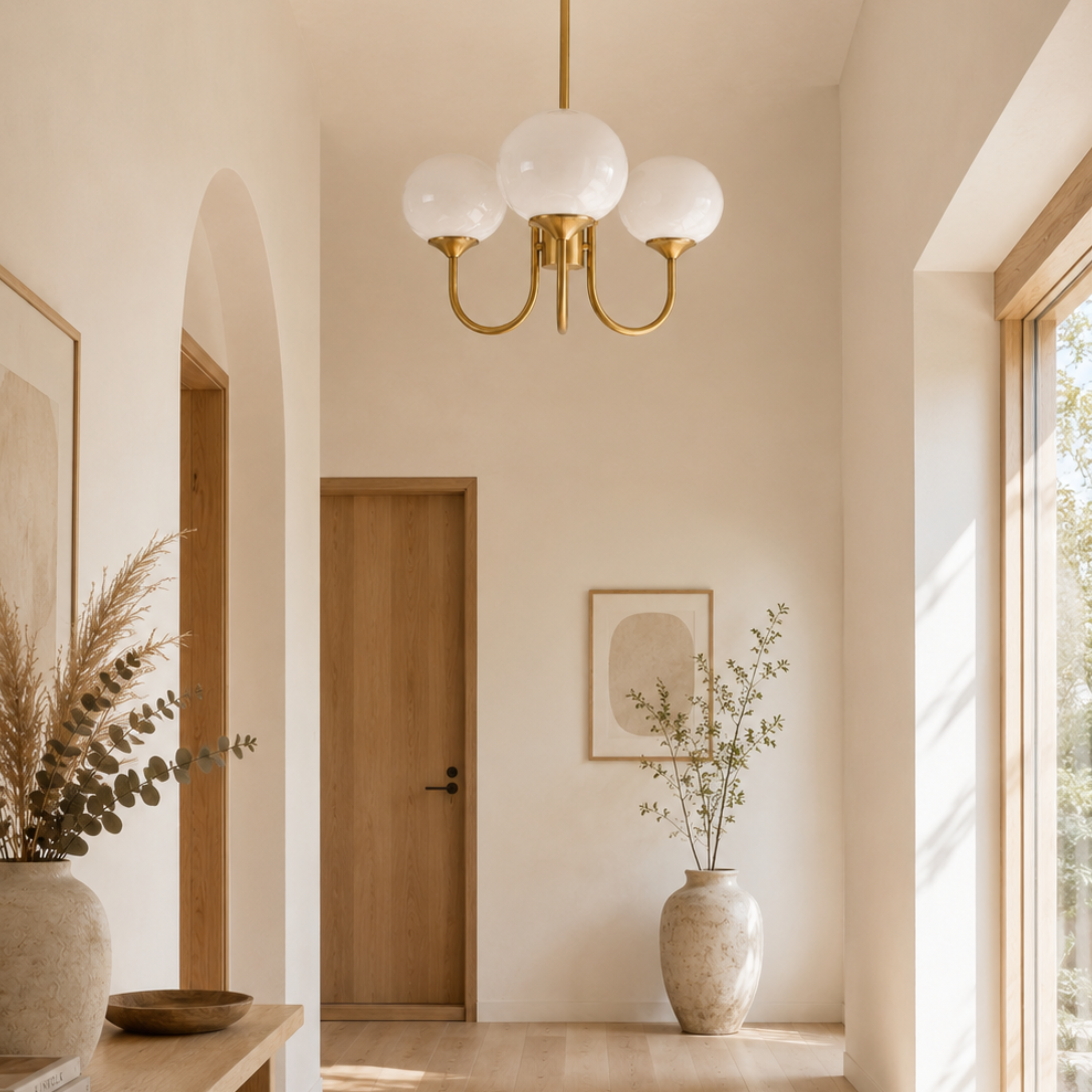 Lampadario da soffitto a globi in vetro