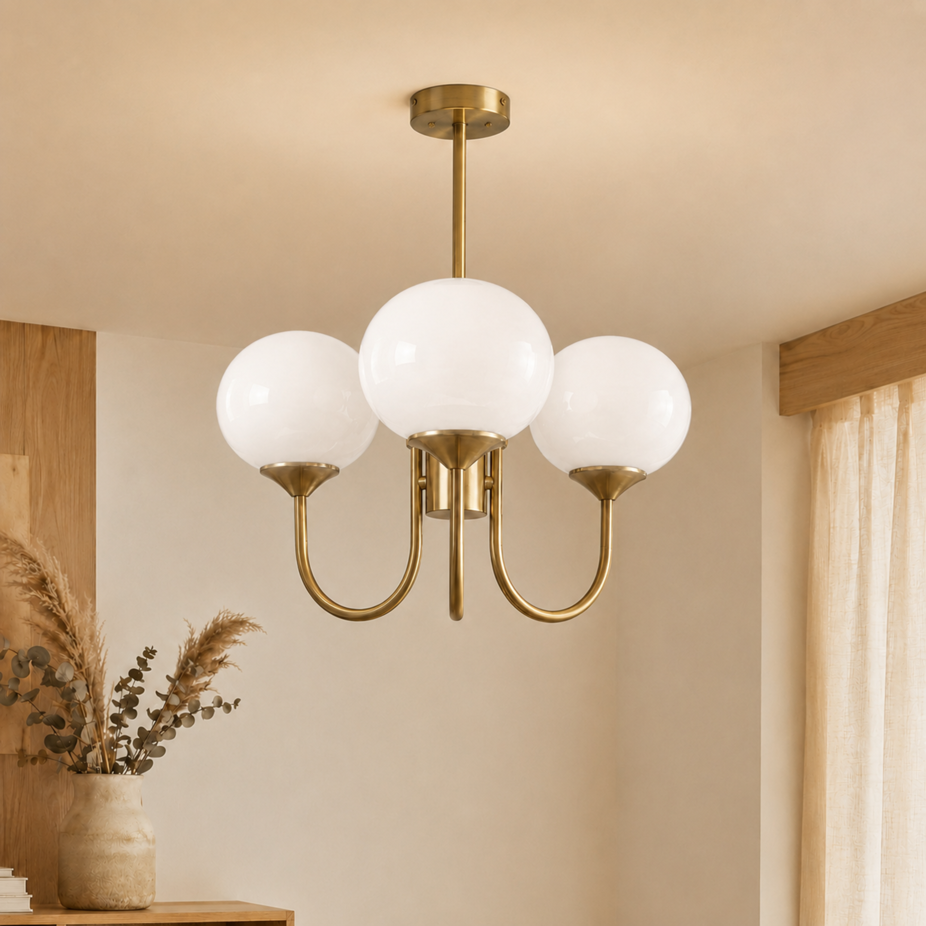 Lampadario da soffitto a globi in vetro