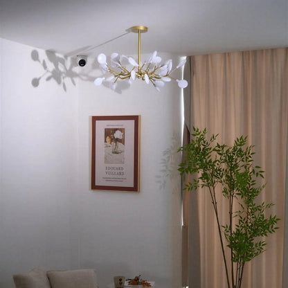 Lampadario da soffitto nero a lucciole con lampadine G4