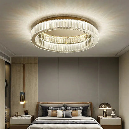 Lampadario in cristallo a plafoniera a soffitto Elizza