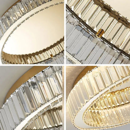 Lampadario in cristallo a plafoniera a soffitto Elizza