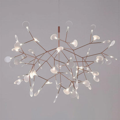 Lampadario moderno a rami Heracleum con luce LED