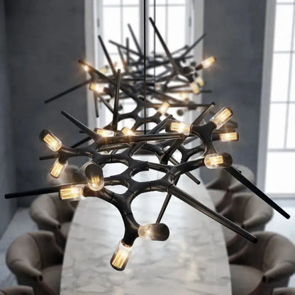 Lampadario moderno a rami per sala da pranzo, illuminazione di tendenza