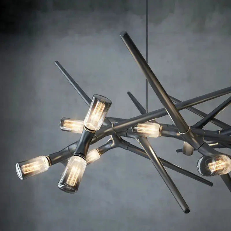 Lampadario moderno a rami per sala da pranzo, illuminazione di tendenza