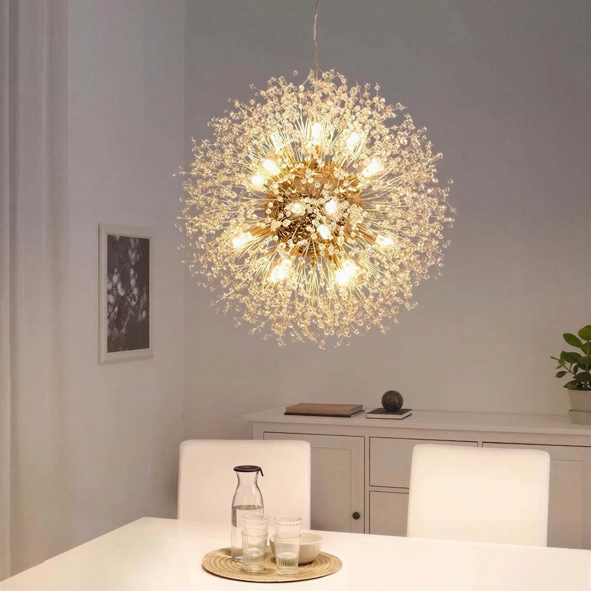 Lampadario moderno a soffione, elegante lampada a sospensione