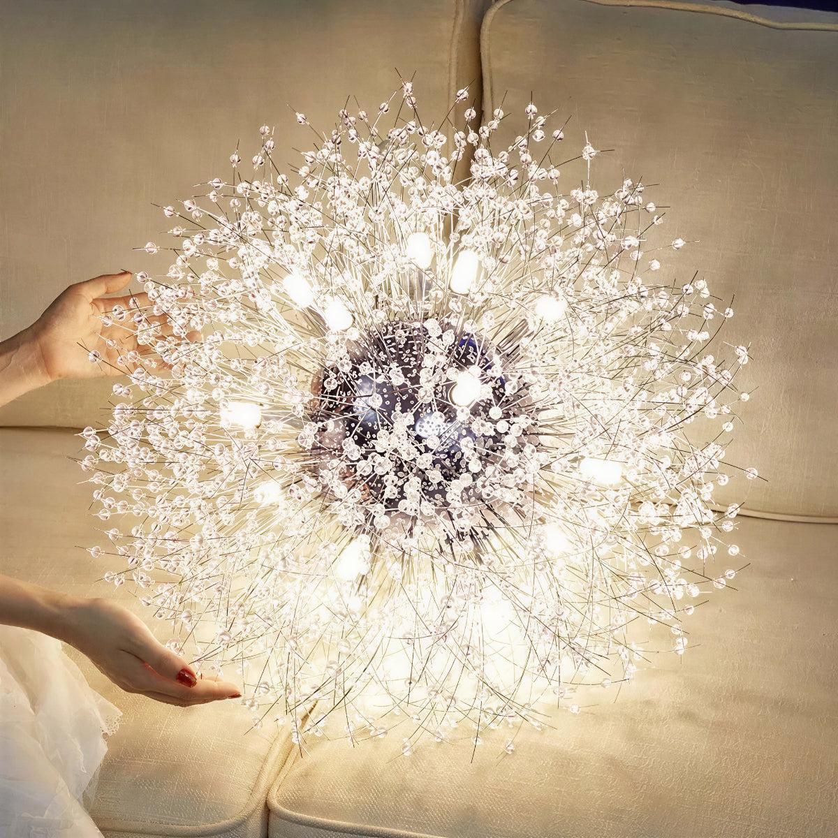 Lampadario moderno a soffione, elegante lampada a sospensione
