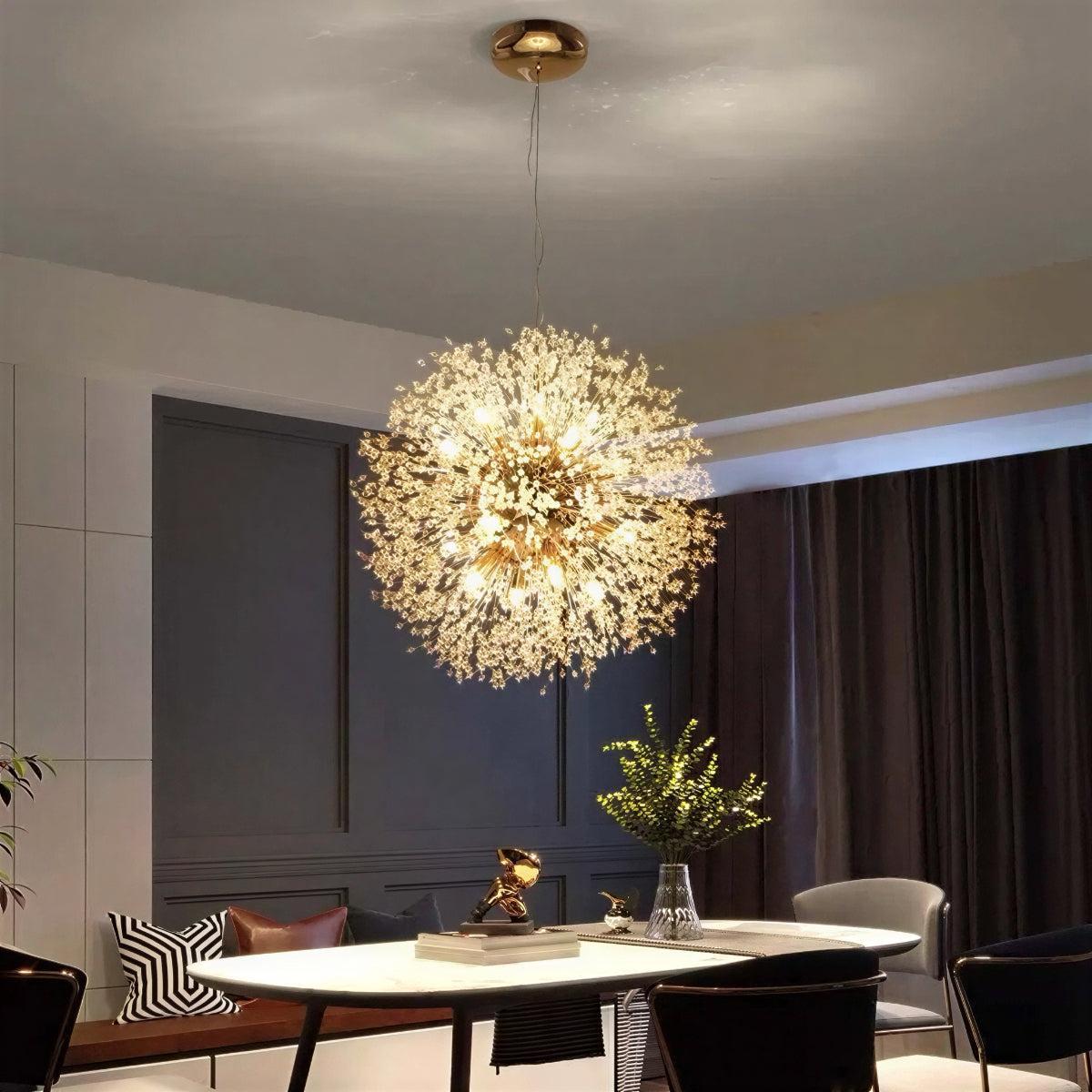 Lampadario moderno a soffione, elegante lampada a sospensione