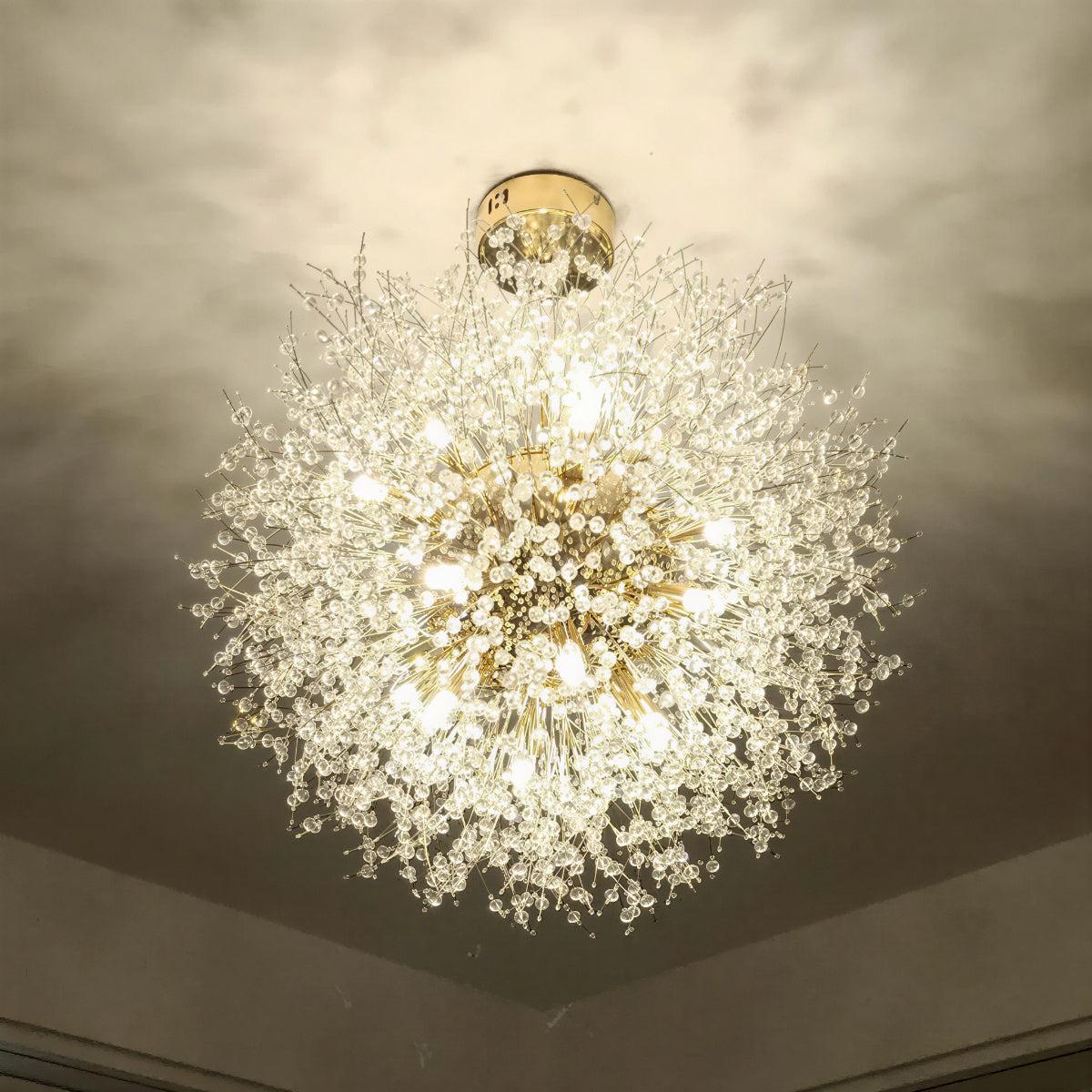 Lampadario moderno a soffione, elegante lampada a sospensione