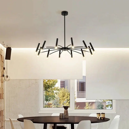 Lampadario moderno da soffitto Berny a raggiera 12/18/24 luci