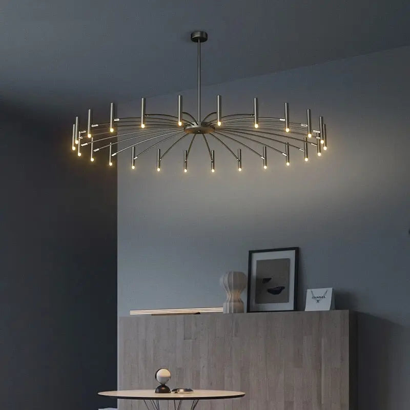 Lampadario moderno da soffitto Berny a raggiera 12/18/24 luci