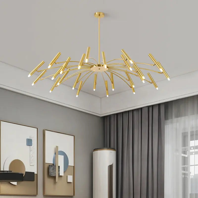 Lampadario moderno da soffitto Berny a raggiera 12/18/24 luci