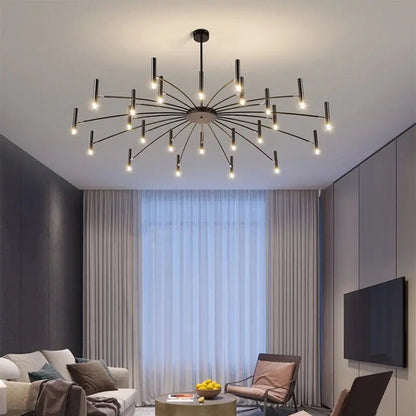 Lampadario moderno da soffitto Berny a raggiera 12/18/24 luci