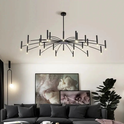 Lampadario moderno da soffitto Berny a raggiera 12/18/24 luci
